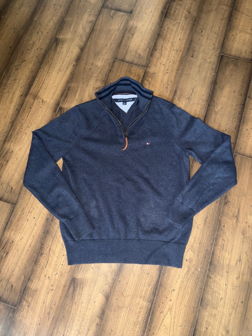 Tommy Hilfiger Men's Dark Navy Quarter-Zip Pullover Sweater